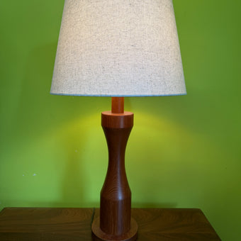 Mid Century Teak Lamp