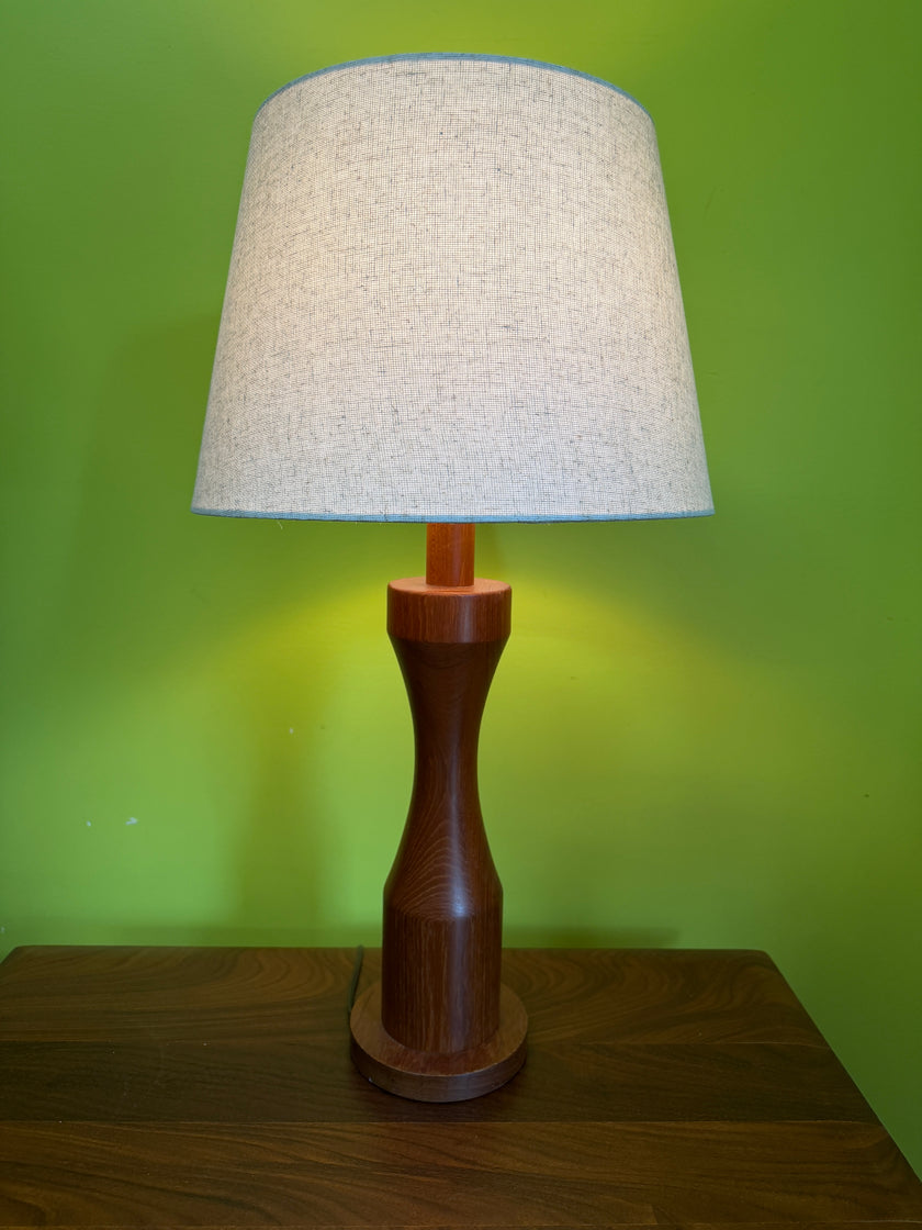 Mid Century Teak Lamp