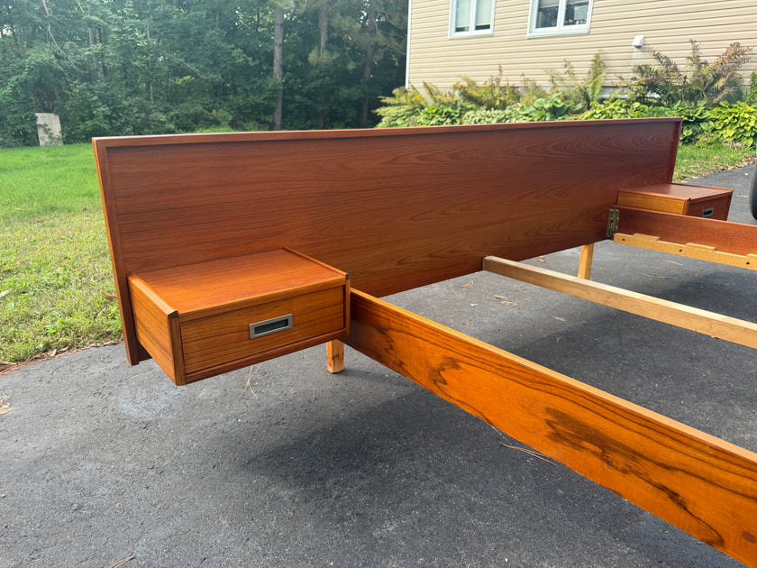 Mid Century Teak Queen Bed