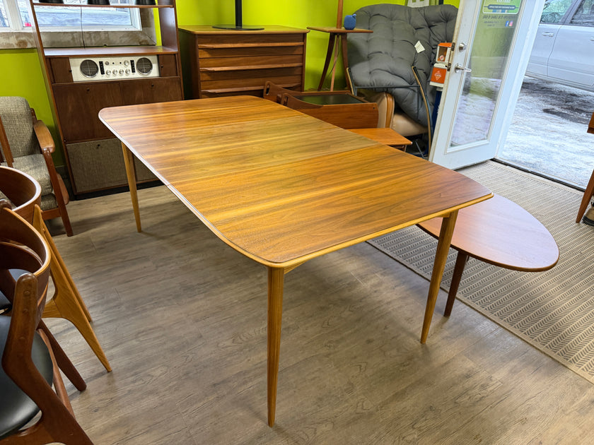Mid Century Walnut and Ash Dining Table