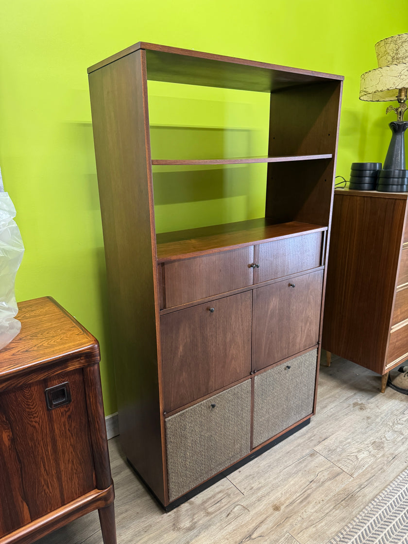 Mid Century Walnut Stereo Cabinet