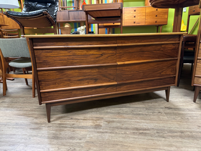 Mid Century Walnut Dresser Set