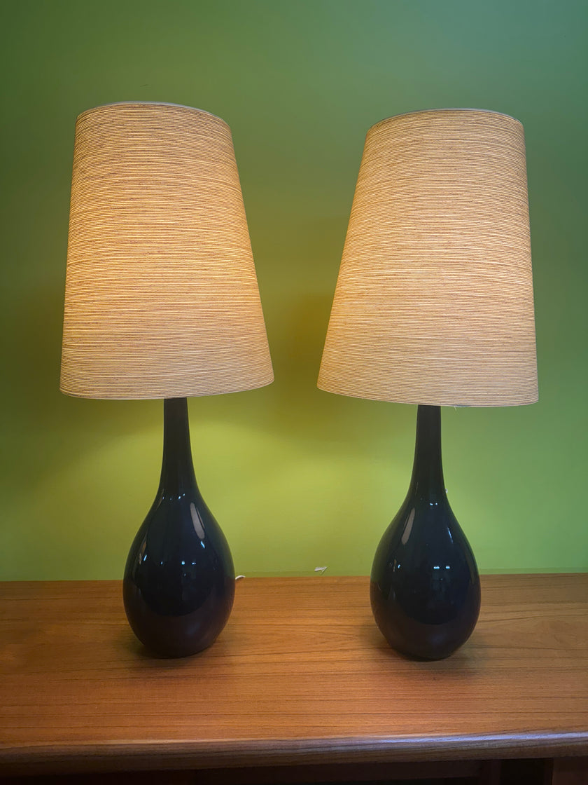 Mid Century Cobalt Blue Lotte Lamps