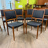 6 Mid Century Teak Dining Chairs from Sweden