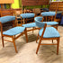 4 Mid Century Teak Dining Chairs