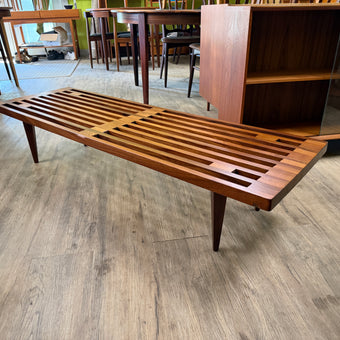 Mid Century Solid Teak Bench / Coffee Tablle