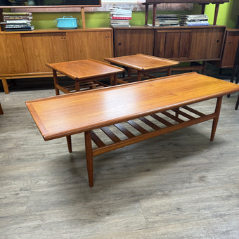 Mid Century Teak Coffee and Side Table set