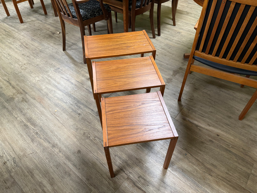Mid Century Teak Nesting Tables