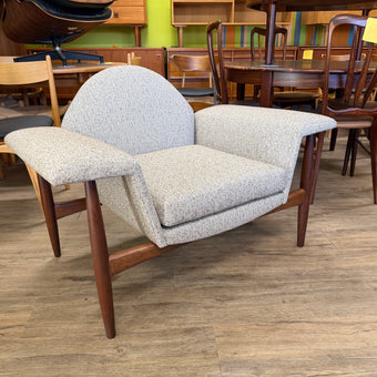 Mid Century Walnut Lounge Chair