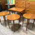 Mid Century Teak Nesting Tables from Denmark