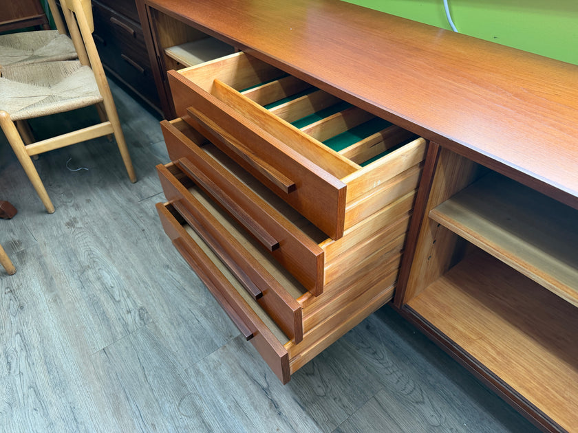 Mid Century Teak Tambour Door Sideboard