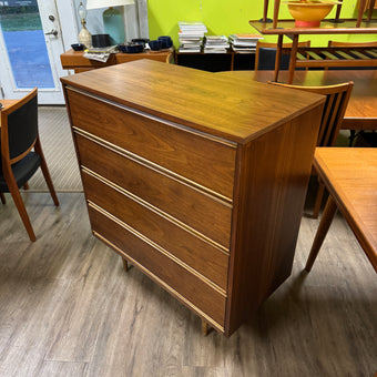 Mid Century Walnut Highboy Dreser