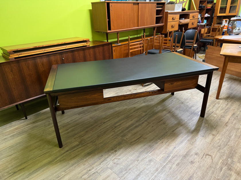 Mid Century Brazilian Rosewood Executive Desk from Denmark