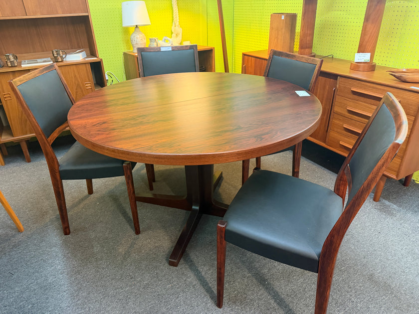 Mid Century Brazilian Rosewood Dining Table