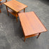 Mid Century Walnut Side Tables