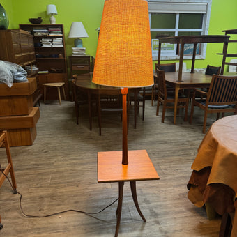 Mid Century Teak Floor Lamp