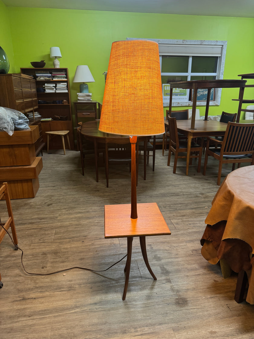 Mid Century Teak Floor Lamp