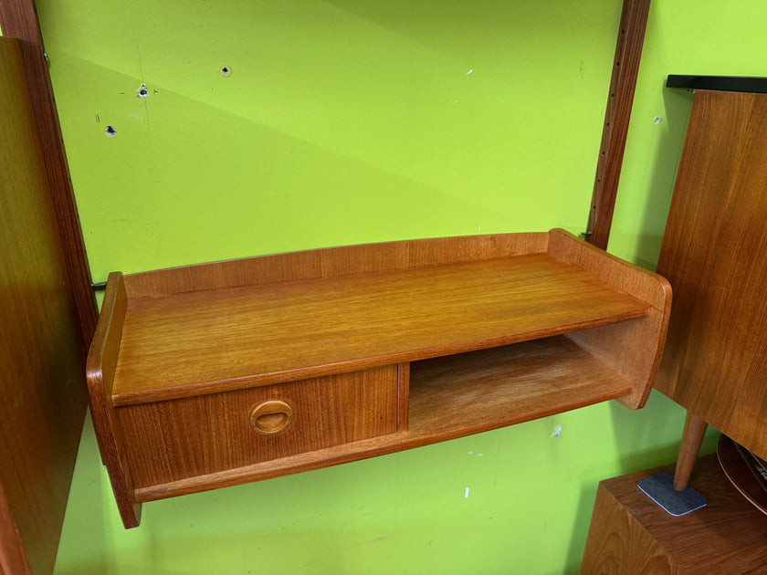 Mid Century Teak Wall Shelf