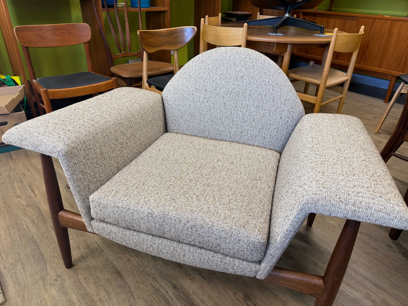 Mid Century Walnut Lounge Chair